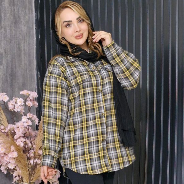 شکت چهارخونه آستین مچی