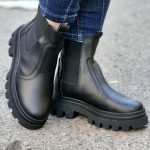 بوت دو طرف کش بیاله مشکی - مانتو پاتریس رشت