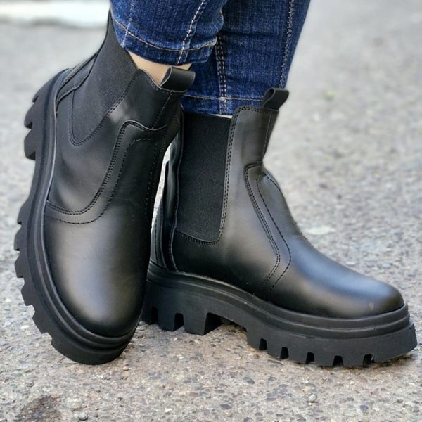 بوت دو طرف کش بیاله مشکی - مانتو پاتریس رشت