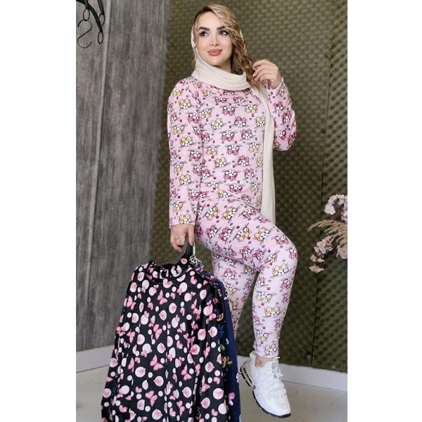 ست بلوز شلوار مخمل طرحدار