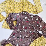 ست بلوز شلوار مخمل طرحدار