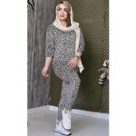 ست بلوز شلوار مخمل طرحدار - مانتو پاتریس رشت