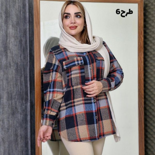 شکت چهارخونه کوتاه - مانتو پاتریس رشت