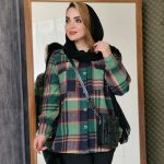 شکت چهارخونه کوتاه - مانتو پاتریس رشت