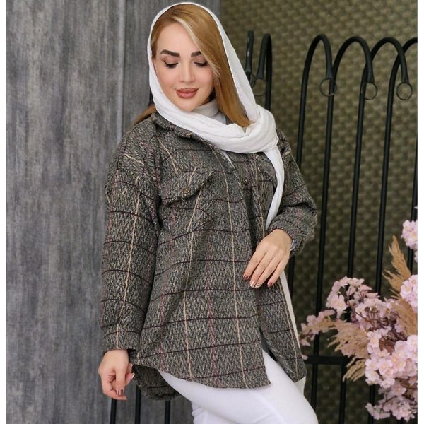 شکت فوتر چهارخونه دو جیب - مانتو پاتریس رشت