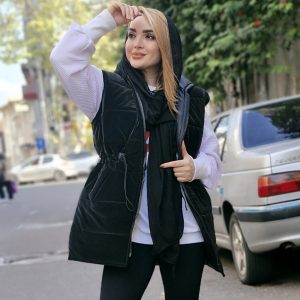 پافر مشکی سیلیکونی کمرگت - مانتو پاتریس رشت