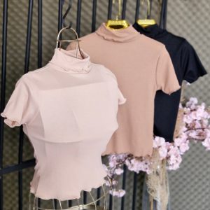 تیشرت یقه اسکی فانریپ - مانتو پاتریس رشت