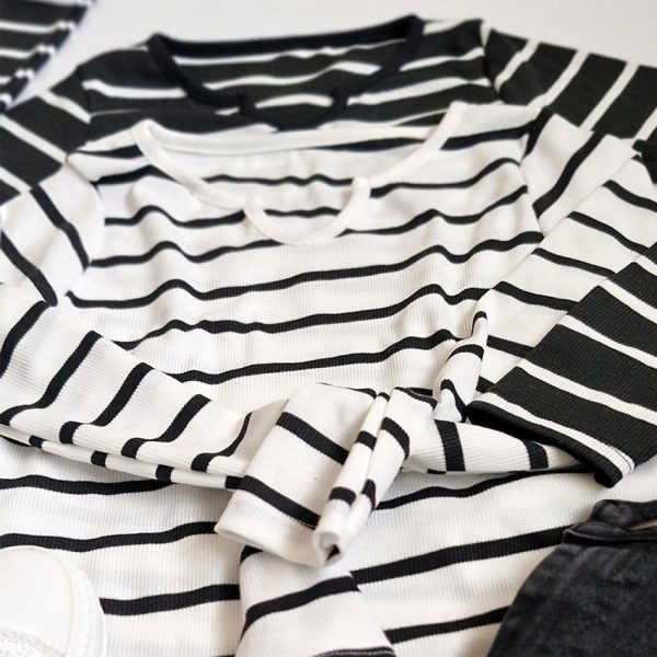 بلوز راه راه فانریپ - مانتو پاتریس رشت