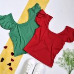 تیشرت کراپ آستین چین - مانتو پاتریس رشت