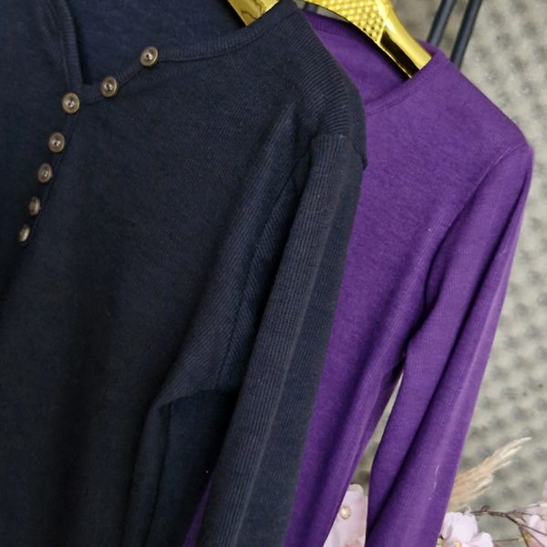 بلوز آستین بلند 6 دکمه - مانتو پاتریس رشت