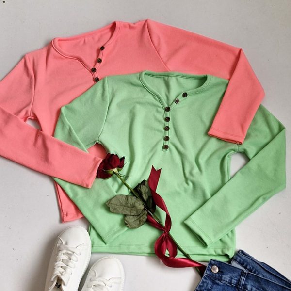 بلوز آستین بلند 6 دکمه - مانتو پاتریس رشت