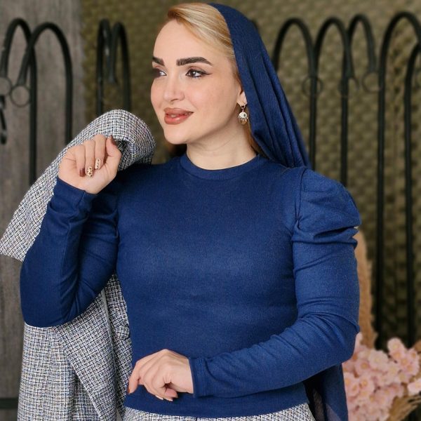 بلوز کراپ آستین پفی - مانتو پاتریس رشت