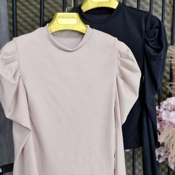 بلوز کراپ آستین پفی - مانتو پاتریس رشت