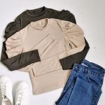 بلوز کراپ آستین پفی - مانتو پاتریس رشت