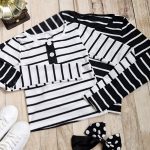 بلوز راه راه 3 دکمه - مانتو پاتریس رشت