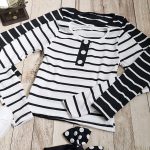 بلوز راه راه 3 دکمه - مانتو پاتریس رشت