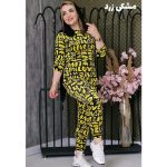 ست بلوز شلوار مخمل طرحدار - مانتو پاتریس رشت