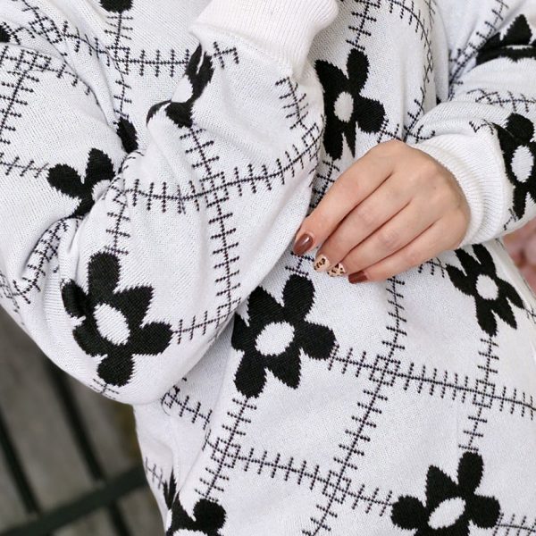 ست بافت گلدار - مانتو پاتریس رشت