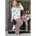 ست بافت گلدار - مانتو پاتریس رشت