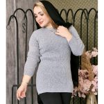 تونیک بافت یقه گرد - مانتو پاتریس رشت