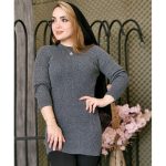 تونیک بافت یقه گرد - مانتو پاتریس رشت