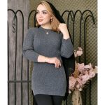 تونیک بافت یقه گرد - مانتو پاتریس رشت