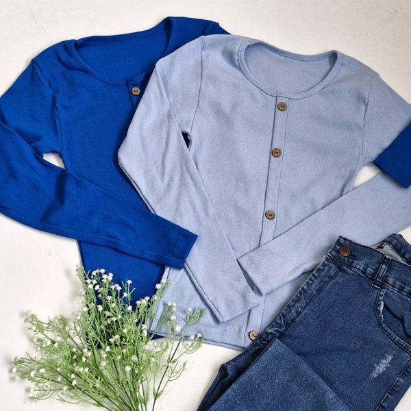 بلوز آستین بلند دکمه ای - مانتو پاتریس رشت