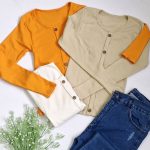 بلوز آستین بلند دکمه ای - مانتو پاتریس رشت