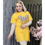 تیشرت لانگ میکی موس پلنگی