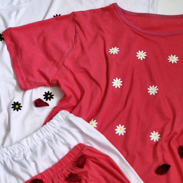 ست تیشرت شلوارک بابونه