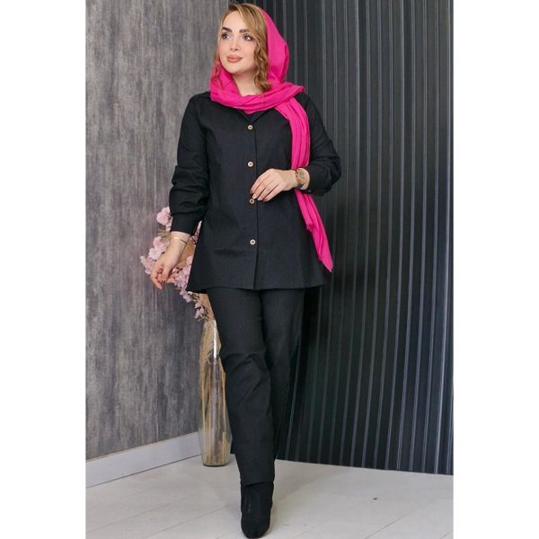 ست 3 تیکه راه راه - مانتو پاتریس رشت