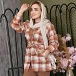 پالتو فوتر چهارخونه - مانتو پاتریس رشت