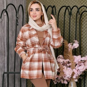 پالتو فوتر چهارخونه - مانتو پاتریس رشت