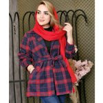 پالتو فوتر چهارخونه - مانتو پاتریس رشت