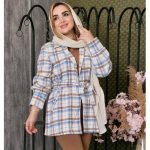 پالتو فوتر چهارخونه - مانتو پاتریس رشت