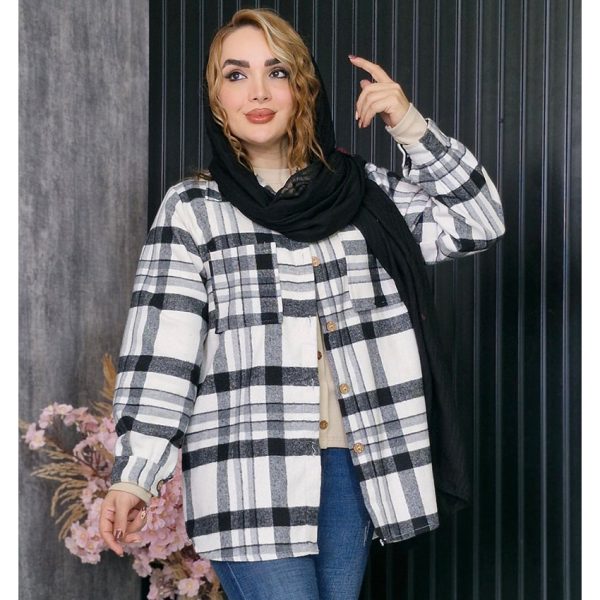 شکت چهارخونه - مانتو پاتریس رشت