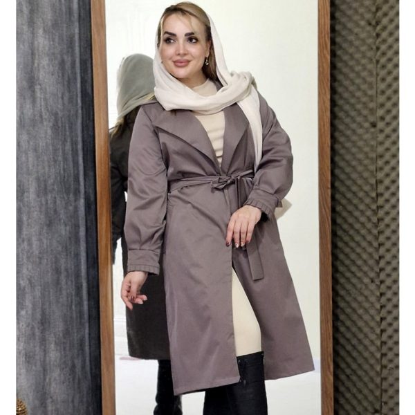 بارانی بلند پشت کش - مانتو پاتریس رشت