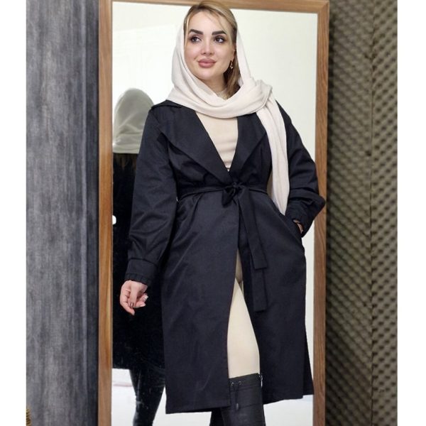 بارانی بلند پشت کش - مانتو پاتریس رشت