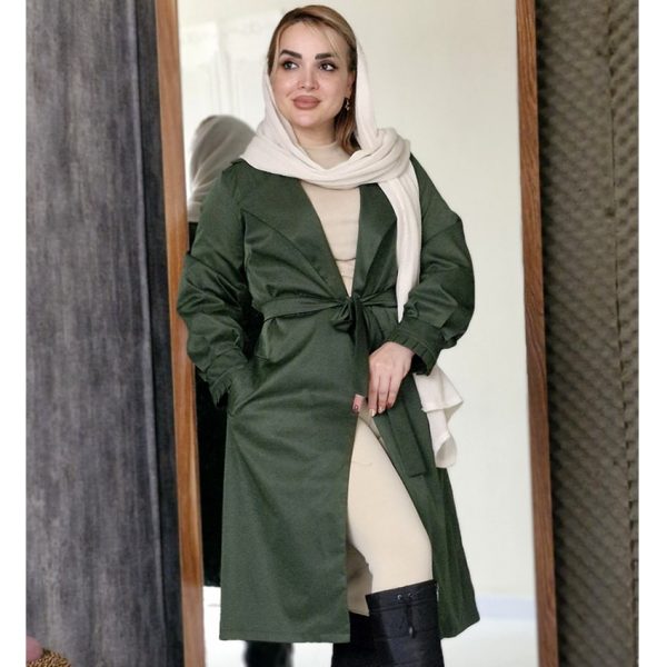 بارانی بلند پشت کش - مانتو پاتریس رشت