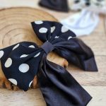 گیره پاپیونی خالخالی _ مانتو پاتریس رشت