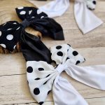 گیره پاپیونی خالخالی _ مانتو پاتریس رشت