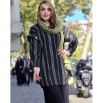 ست مانتو شلوار کراش طرحدار -