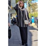 ست مانتو شلوار کراش طرحدار -