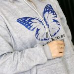 هودی چاپ پروانه آبی - مانتو پاتریس رشت