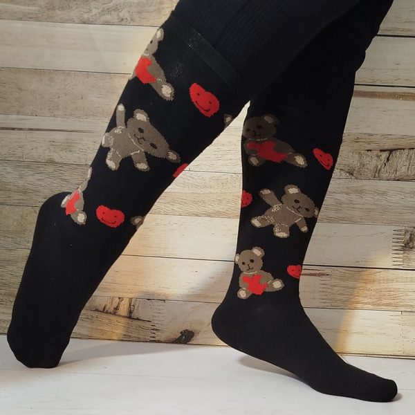 26600946-1-min جوراب ساقدار مشکی خرس