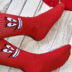 جوراب لبخندی قرمز- مانتو پاتریس رشت