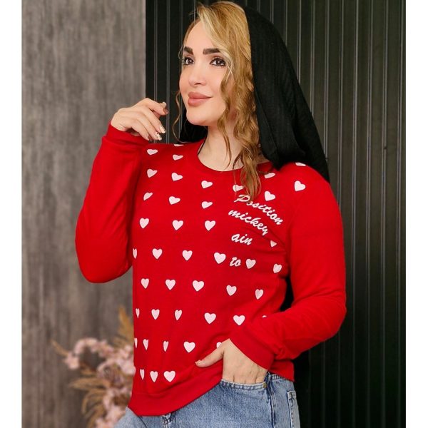 بلوز آستین بلند قلب- مانتو پاتریس رشت