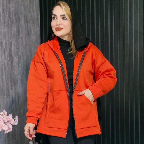 سویشرت زیپی دورس رنگی