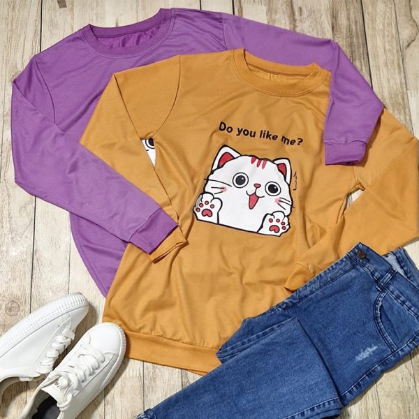 بلوز آستین بلند گربه - مانتو پاتریس رشت