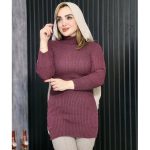 تونیک بافت یقه اسکی رنگی - مانتو پاتریس رشت